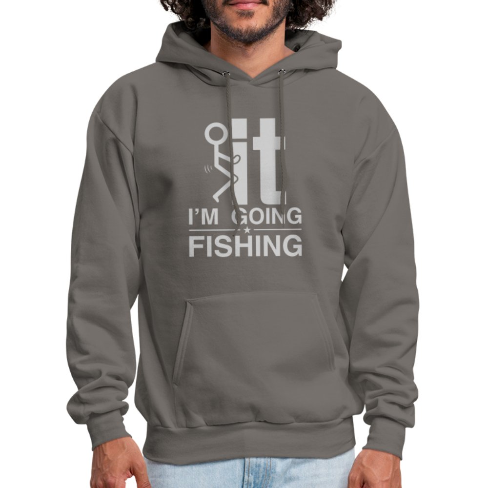 F It I'm Going Fishing Hoodie - asphalt gray