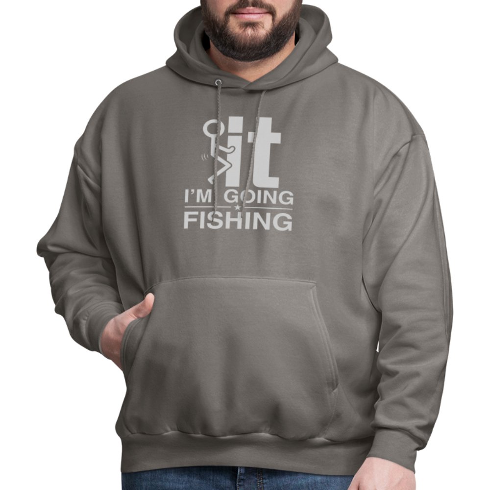 F It I'm Going Fishing Hoodie - asphalt gray