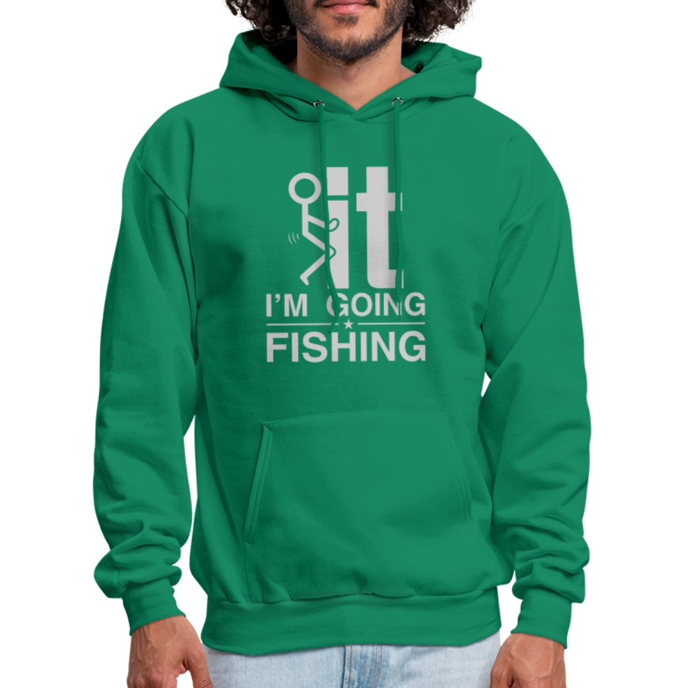 F It I'm Going Fishing Hoodie - carolina blue