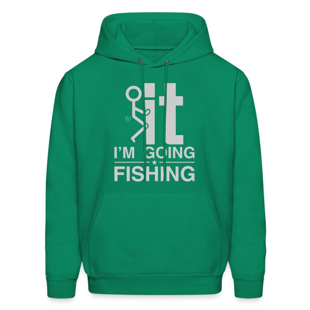 F It I'm Going Fishing Hoodie - carolina blue