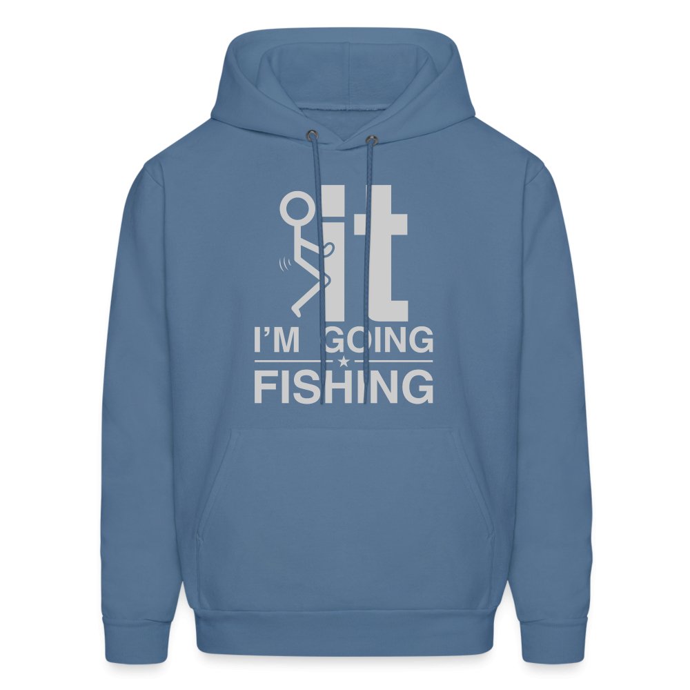 F It I'm Going Fishing Hoodie - charcoal grey