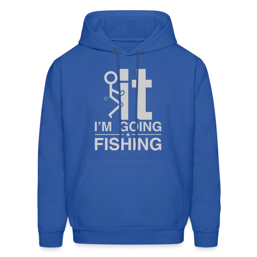 F It I'm Going Fishing Hoodie - denim blue