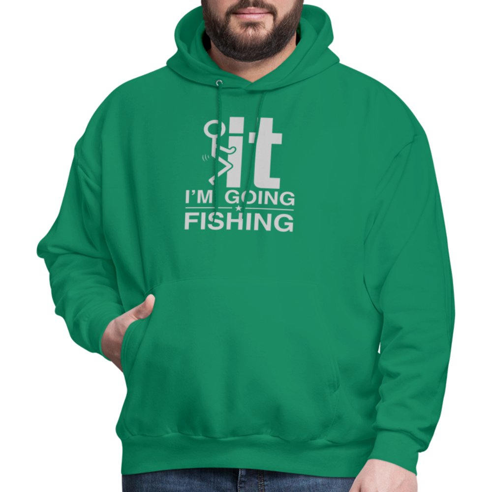 F It I'm Going Fishing Hoodie - kelly green