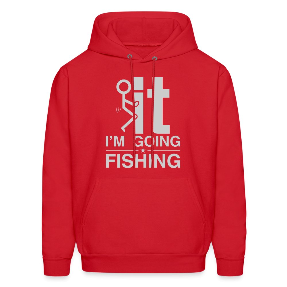 F It I'm Going Fishing Hoodie - red