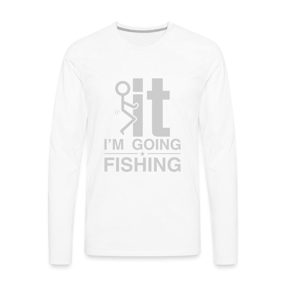 F It I'm Going Fishing Men's Premium Long Sleeve T-Shirt - red