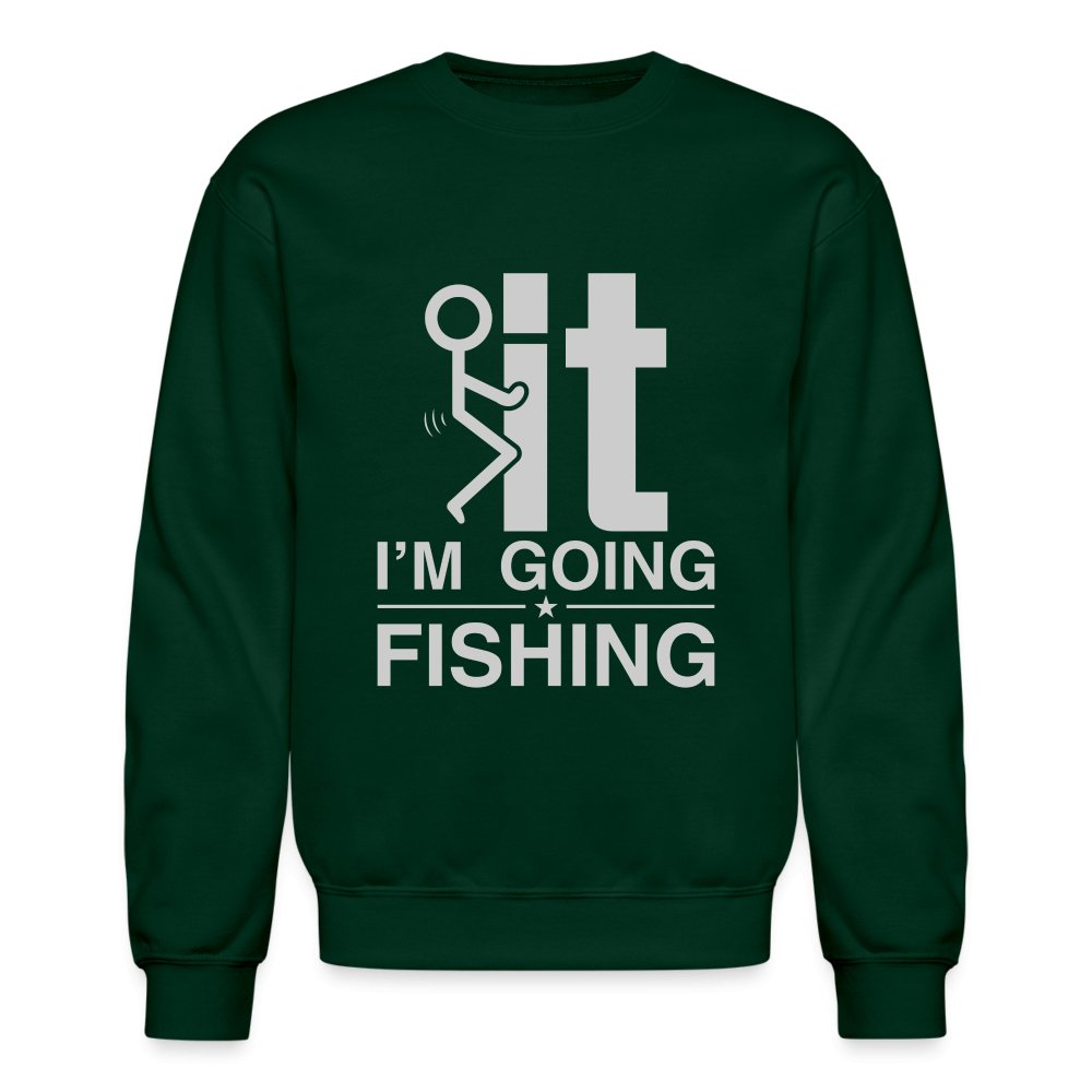 F It I'm Going Fishing Sweatshirt - asphalt gray