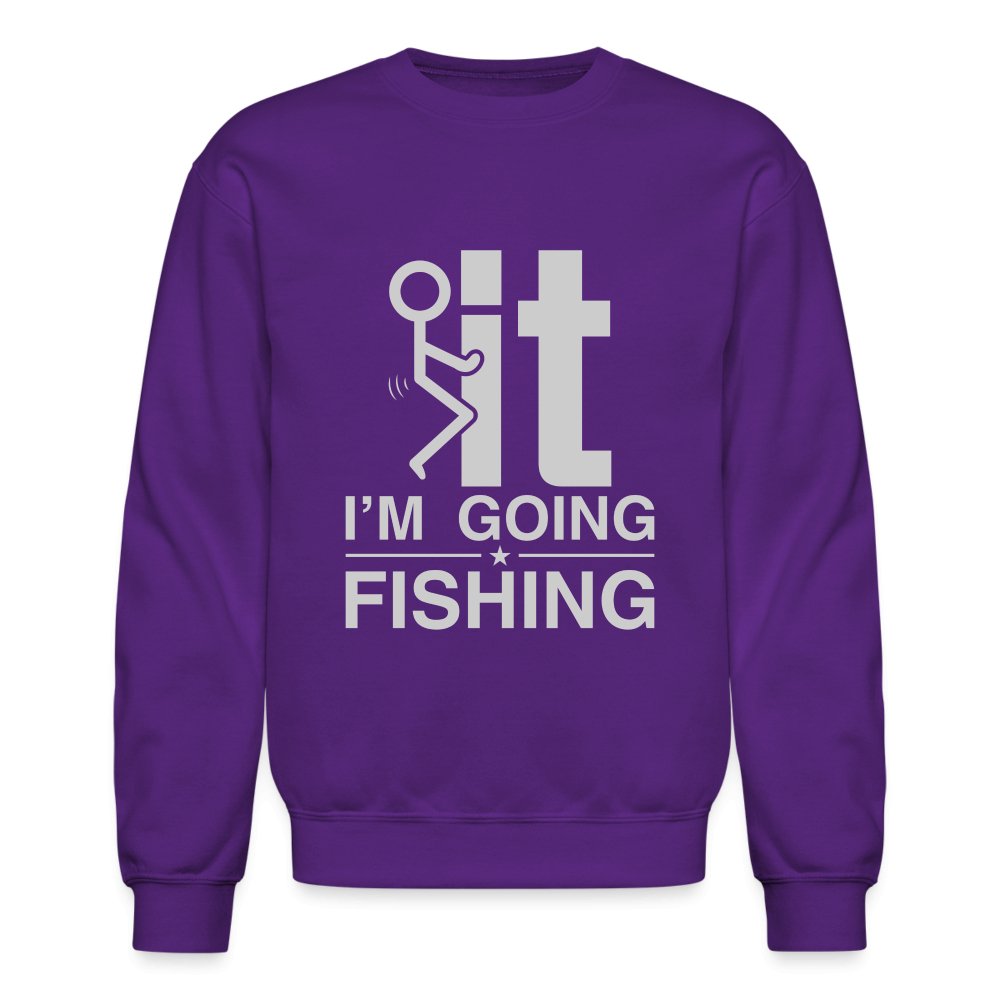 F It I'm Going Fishing Sweatshirt - navy