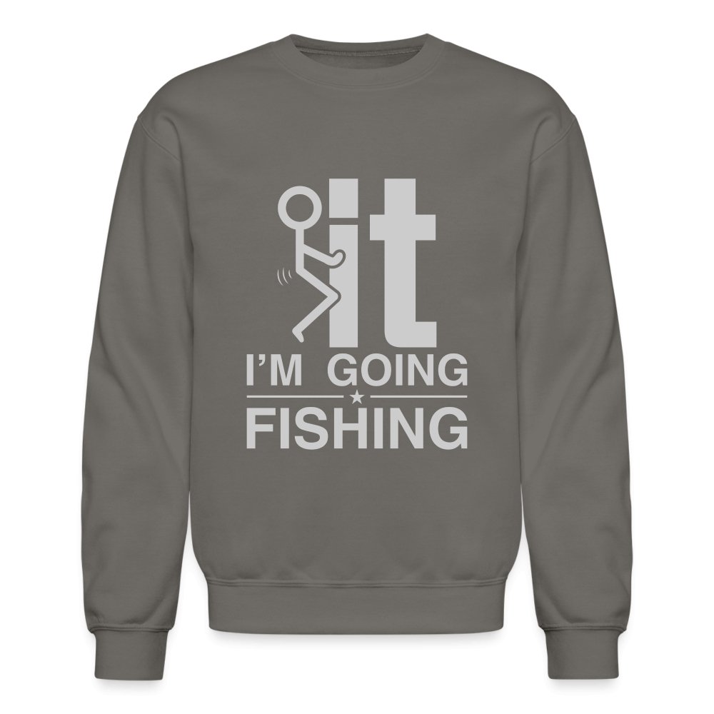 F It I'm Going Fishing Sweatshirt - royal blue