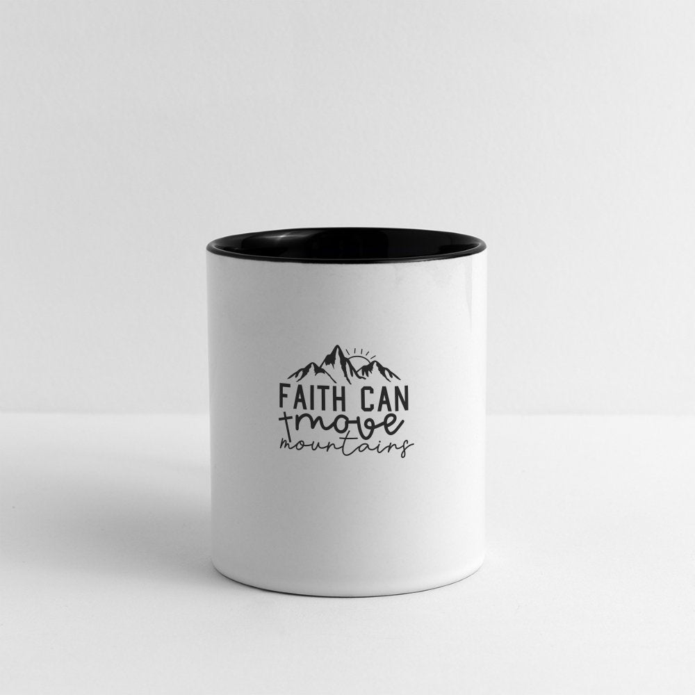 Faith Can Move Mountains Coffee Mug - option1# - Contrast Coffee Mug | BestSub B11TAA