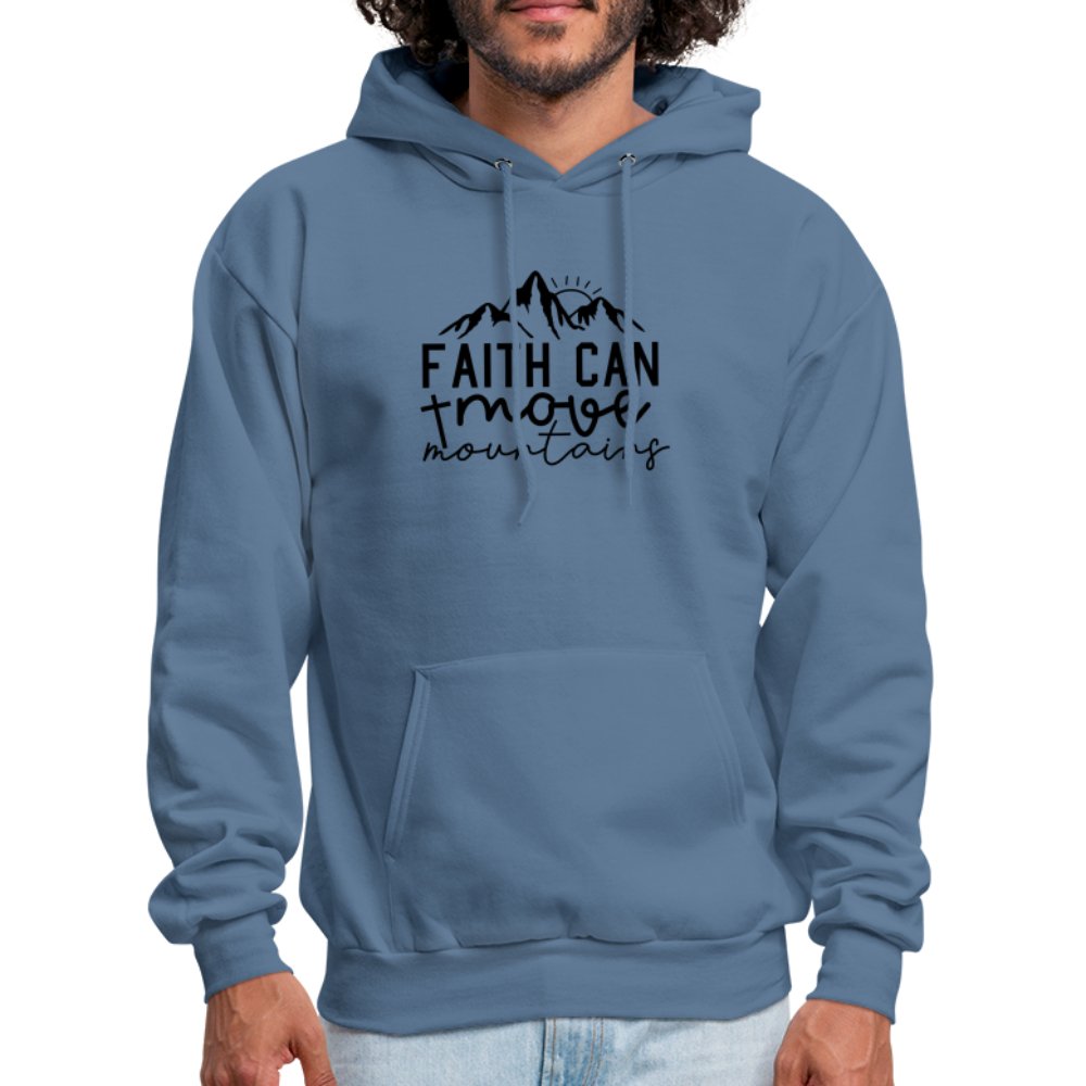 Faith Can Move Mountains Hoodie - option1# - Men's Hoodie | Hanes P170