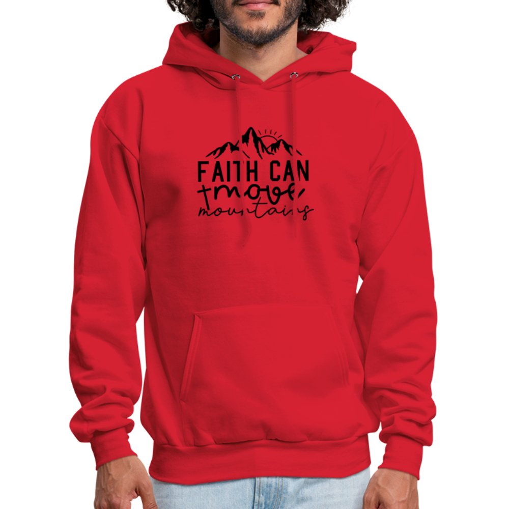 Faith Can Move Mountains Hoodie - option1# - Men's Hoodie | Hanes P170