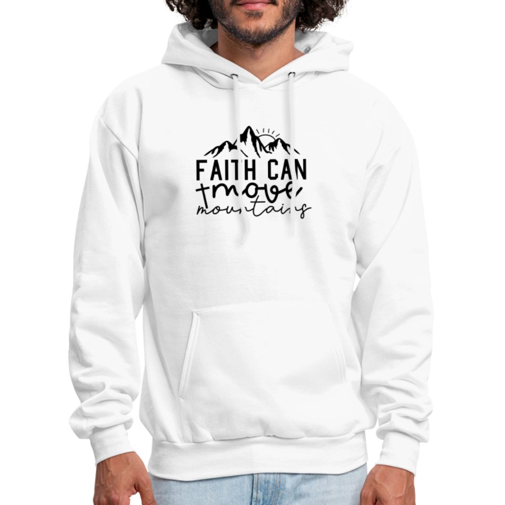 Faith Can Move Mountains Hoodie - option1# - Men's Hoodie | Hanes P170