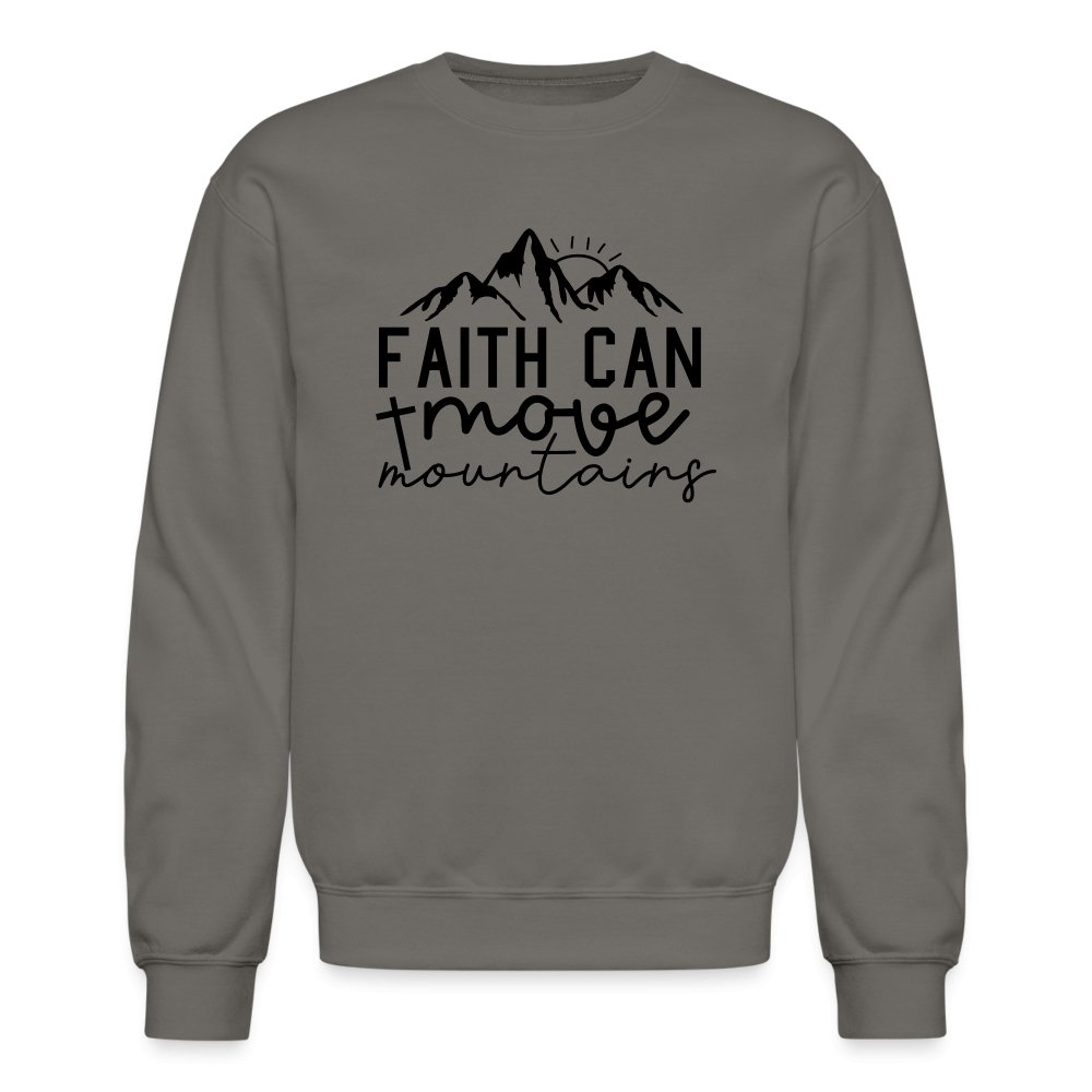 Faith Can Move Mountains Sweatshirt - option1# - Unisex Crewneck Sweatshirt | Gildan 18000