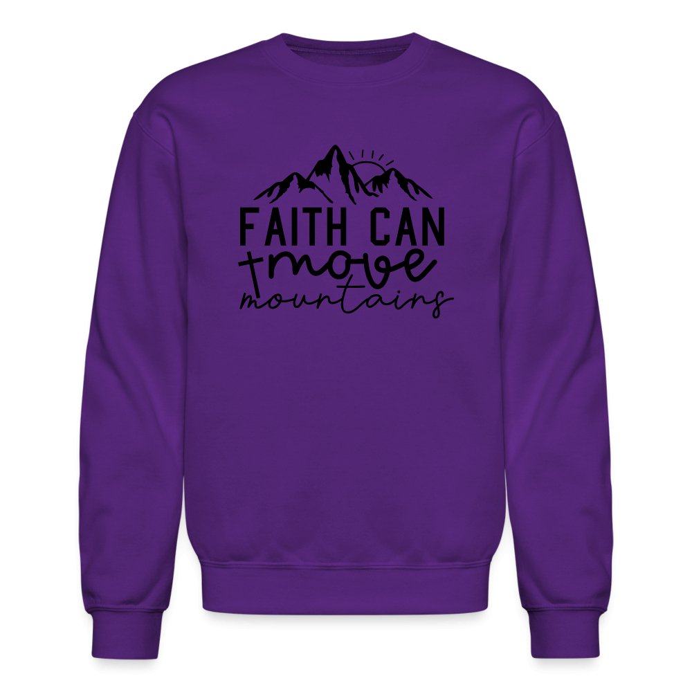 Faith Can Move Mountains Sweatshirt - option1# - Unisex Crewneck Sweatshirt | Gildan 18000