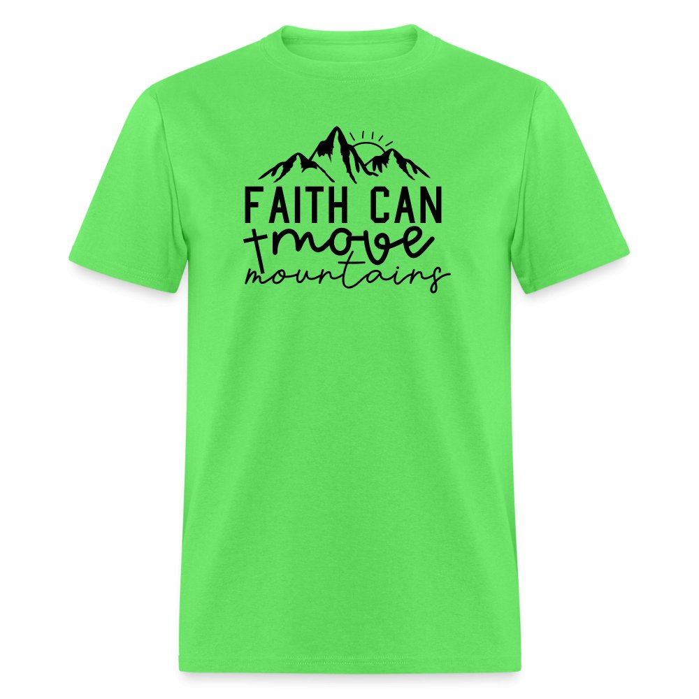 Faith Can Move Mountains T-Shirt - option1# - Unisex Classic T-Shirt | Fruit of the Loom 3930