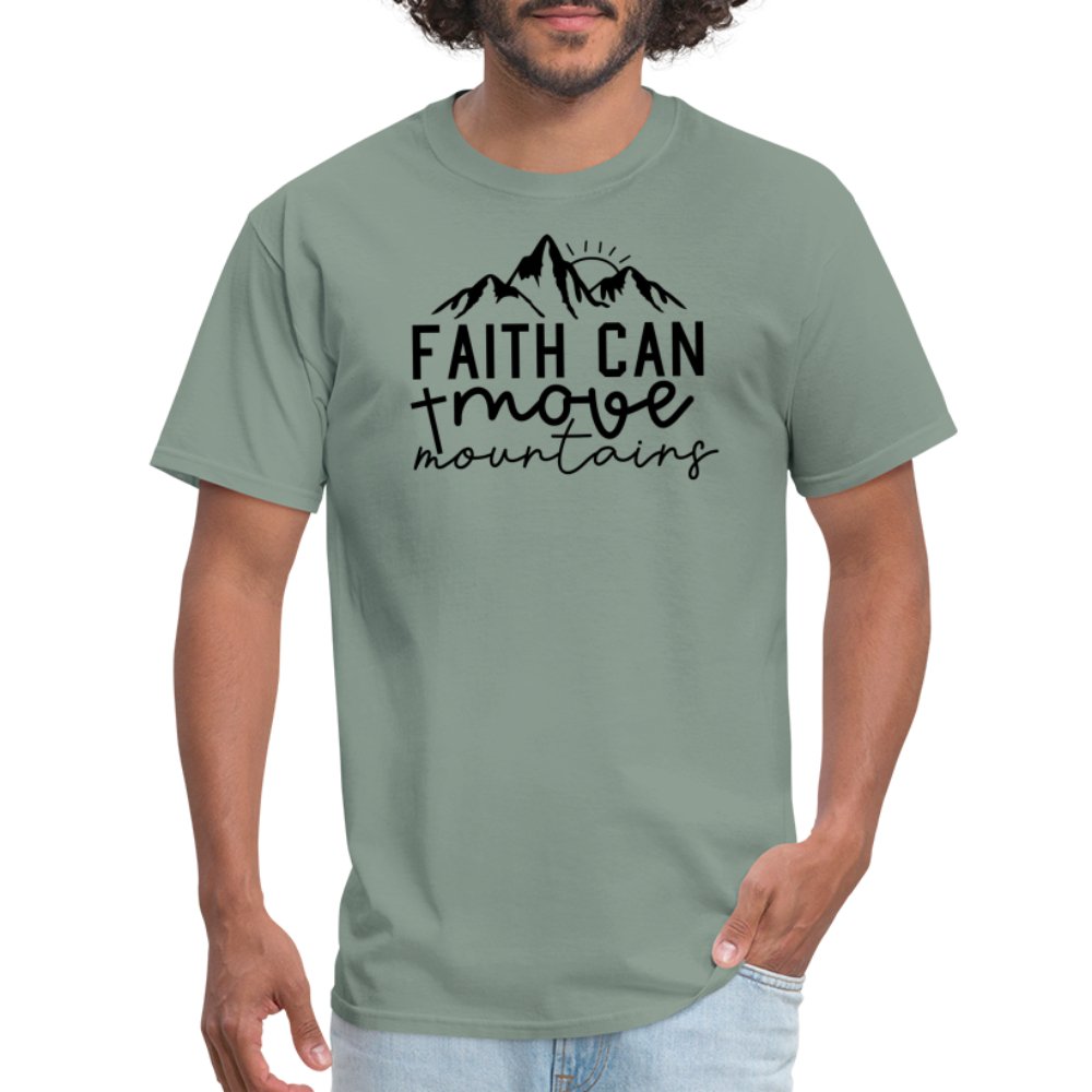 Faith Can Move Mountains T-Shirt - option1# - Unisex Classic T-Shirt | Fruit of the Loom 3930