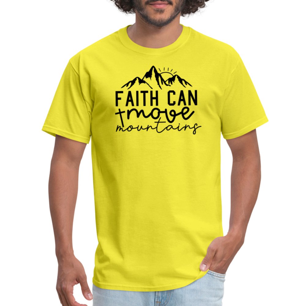 Faith Can Move Mountains T-Shirt - option1# - Unisex Classic T-Shirt | Fruit of the Loom 3930