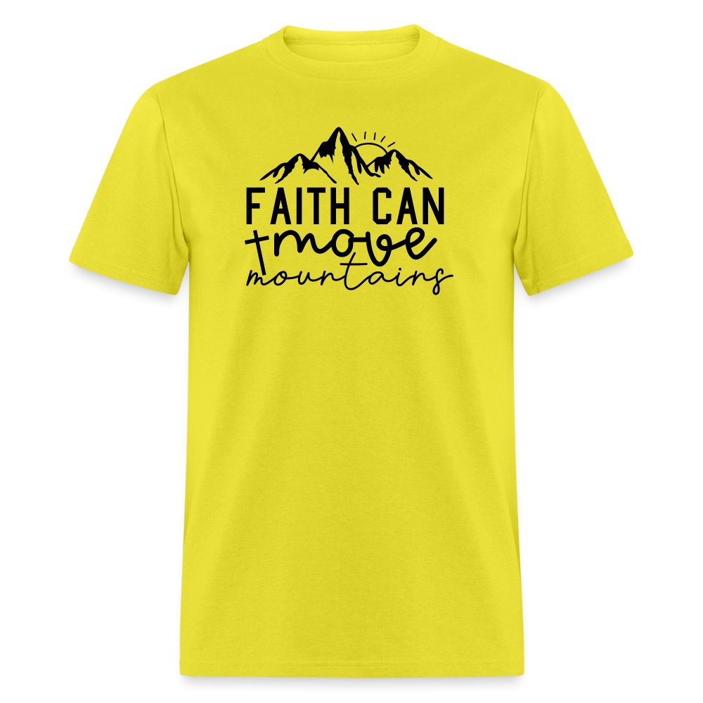 Faith Can Move Mountains T-Shirt - option1# - Unisex Classic T-Shirt | Fruit of the Loom 3930