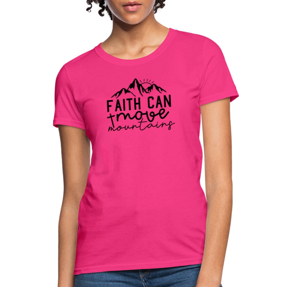 Faith Can Move Mountains Women's T-Shirt - option1# - Women's T-Shirt | Fruit of the Loom L3930R