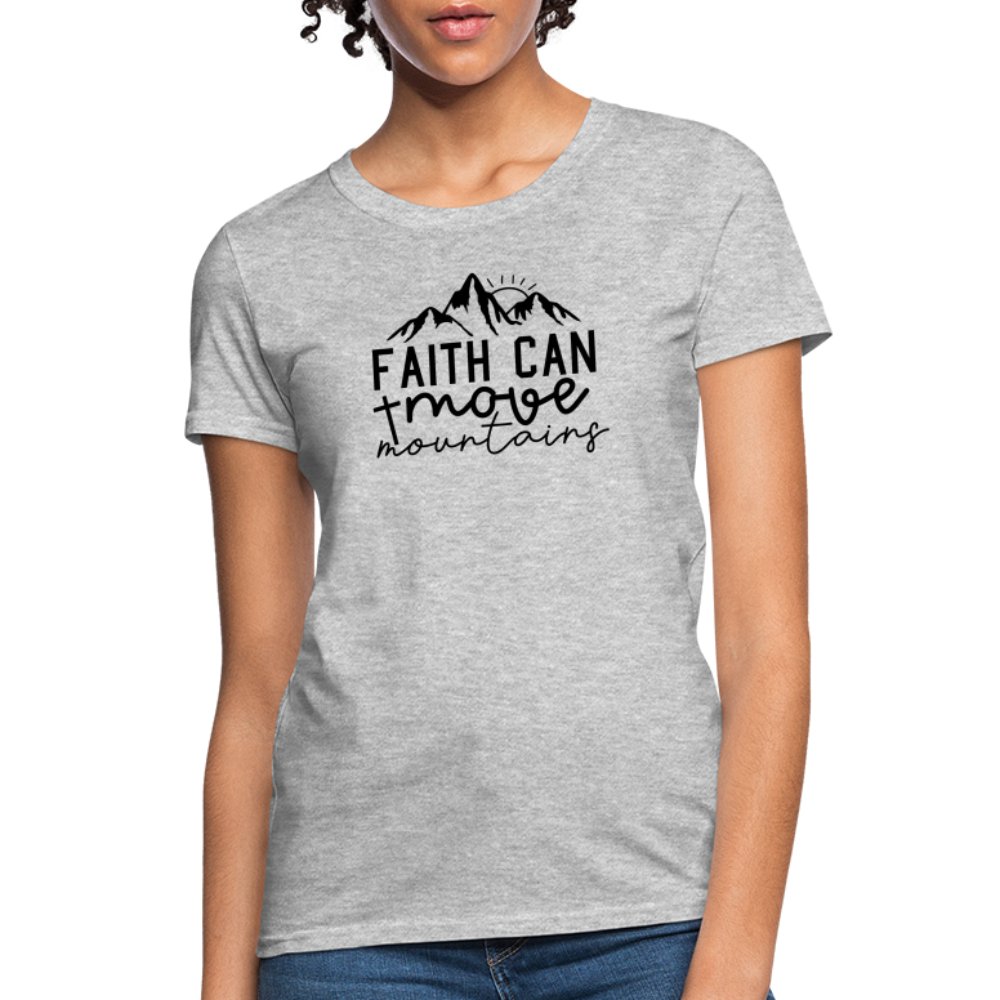 Faith Can Move Mountains Women's T-Shirt - option1# - Women's T-Shirt | Fruit of the Loom L3930R