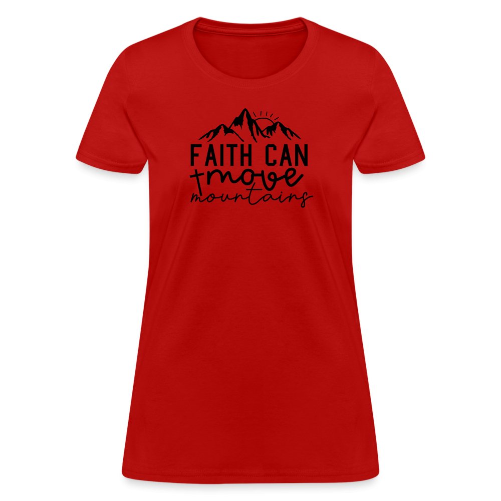 Faith Can Move Mountains Women's T-Shirt - option1# - Women's T-Shirt | Fruit of the Loom L3930R