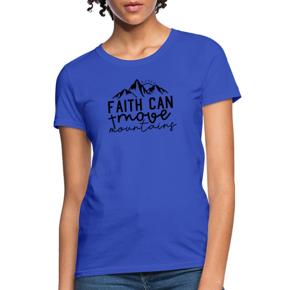 Faith Can Move Mountains Women's T-Shirt - option1# - Women's T-Shirt | Fruit of the Loom L3930R