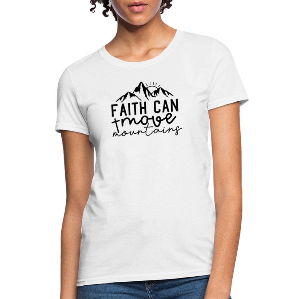 Faith Can Move Mountains Women's T-Shirt - option1# - Women's T-Shirt | Fruit of the Loom L3930R