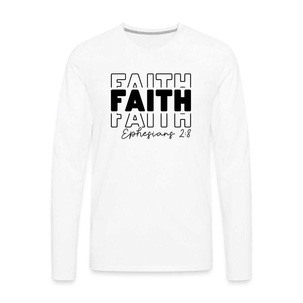 Faith Ephesians 2:8 Men's Premium Long Sleeve T-Shirt - option1# - Men's Premium Long Sleeve T-Shirt | Spreadshirt 875