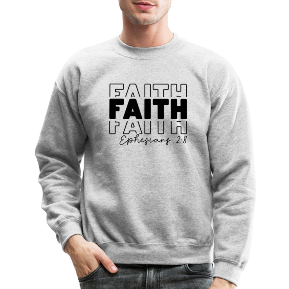 Faith Ephesians 2:8 Sweatshirt - option1# - Unisex Crewneck Sweatshirt | Gildan 18000