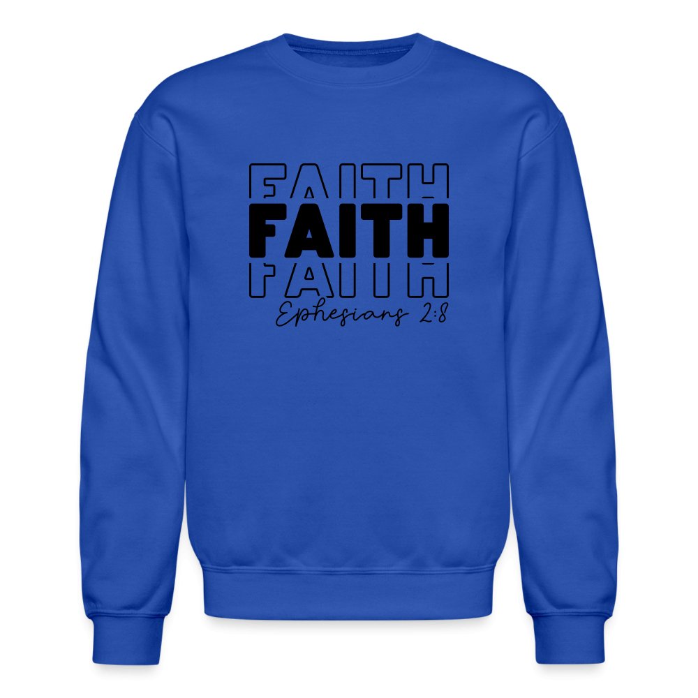 Faith Ephesians 2:8 Sweatshirt - option1# - Unisex Crewneck Sweatshirt | Gildan 18000