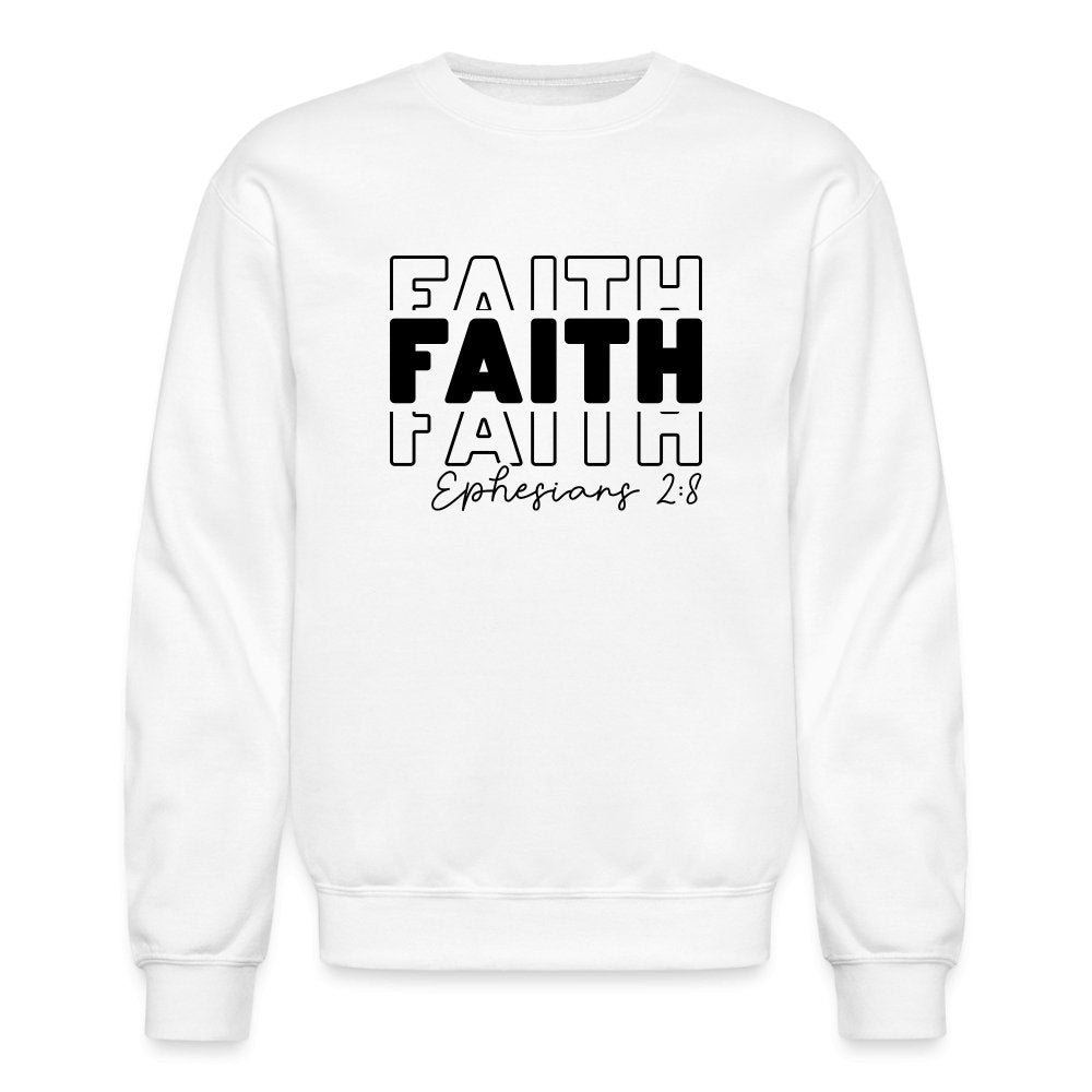 Faith Ephesians 2:8 Sweatshirt - option1# - Unisex Crewneck Sweatshirt | Gildan 18000