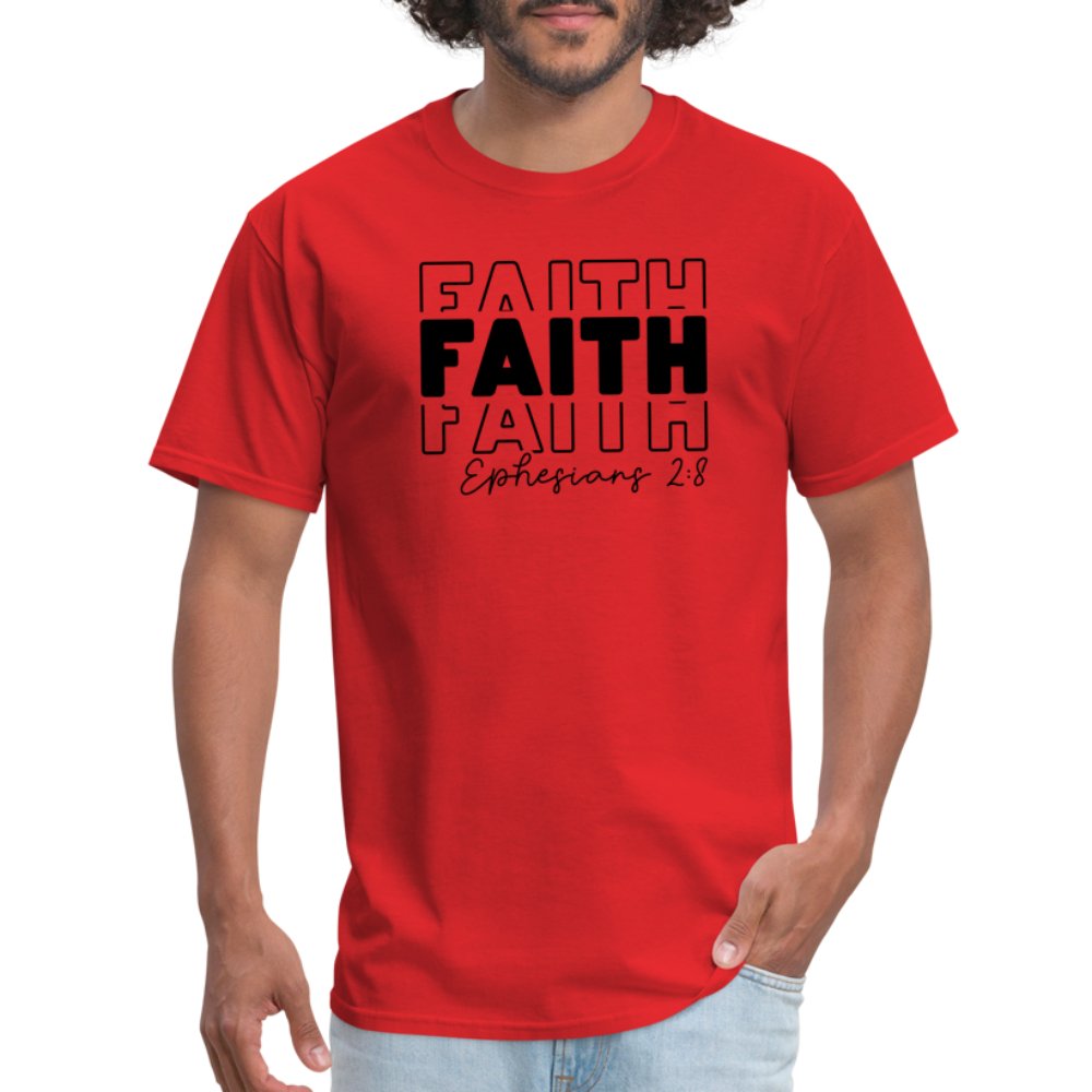 Faith Ephesians 2:8 T-Shirt - option1# - Unisex Classic T-Shirt | Fruit of the Loom 3930