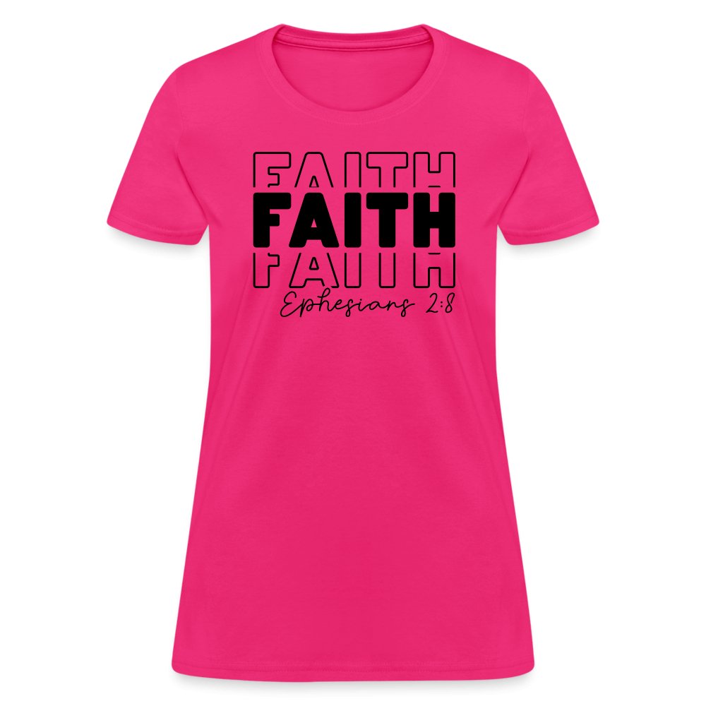 Faith Ephesians 2:8 Women's T-Shirt - option1# - Women's T-Shirt | Fruit of the Loom L3930R