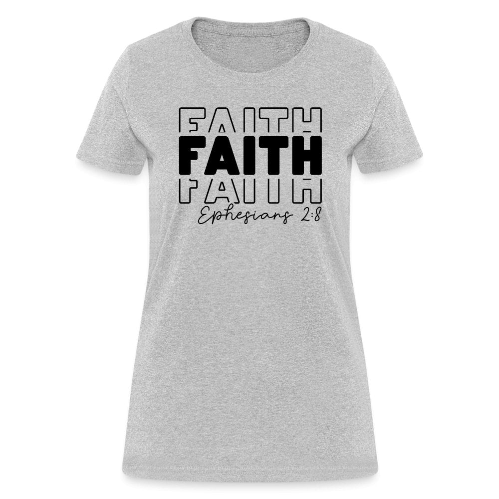 Faith Ephesians 2:8 Women's T-Shirt - option1# - Women's T-Shirt | Fruit of the Loom L3930R