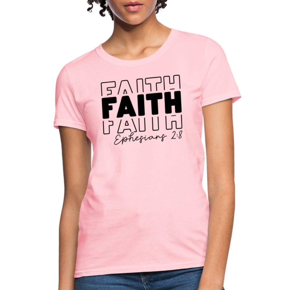 Faith Ephesians 2:8 Women's T-Shirt - option1# - Women's T-Shirt | Fruit of the Loom L3930R