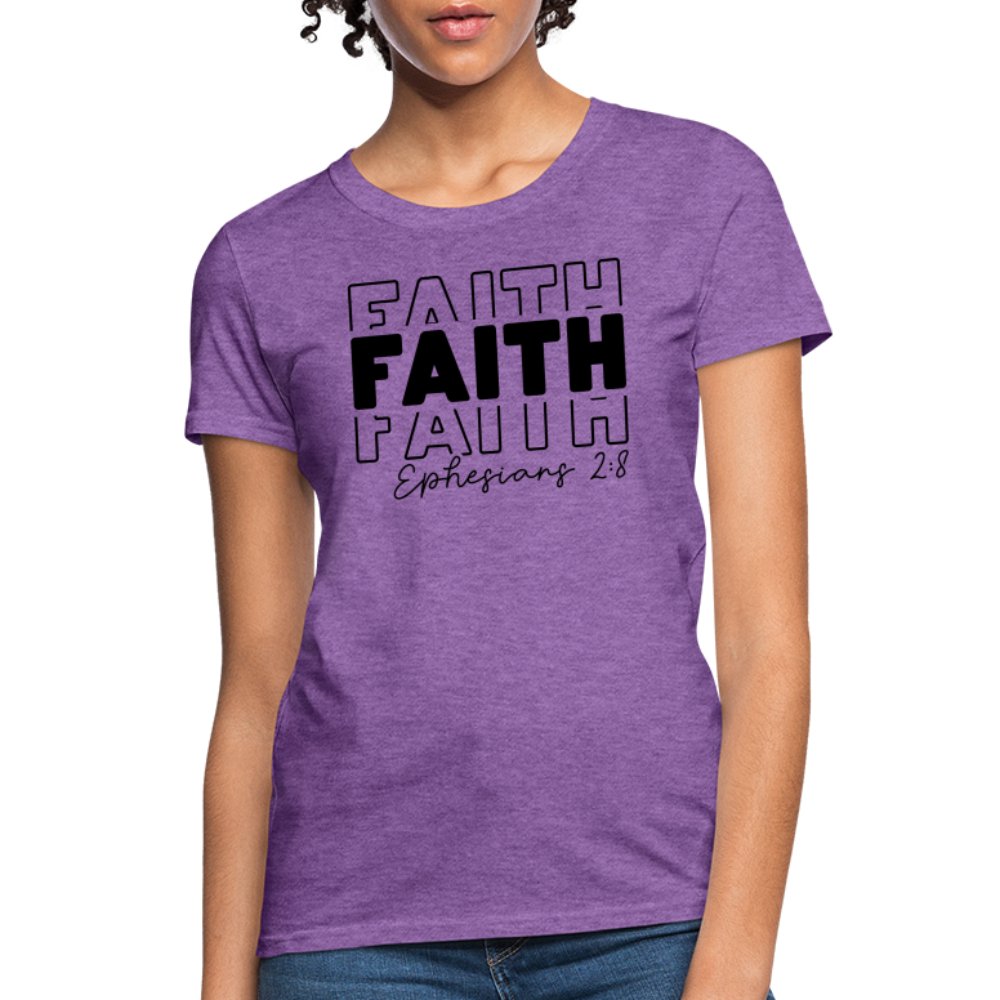 Faith Ephesians 2:8 Women's T-Shirt - option1# - Women's T-Shirt | Fruit of the Loom L3930R