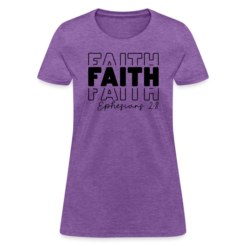 Faith Ephesians 2:8 Women's T-Shirt - option1# - Women's T-Shirt | Fruit of the Loom L3930R