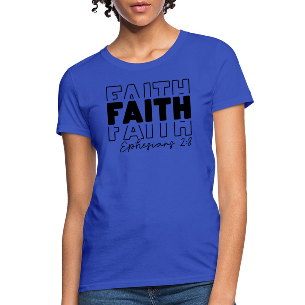 Faith Ephesians 2:8 Women's T-Shirt - option1# - Women's T-Shirt | Fruit of the Loom L3930R