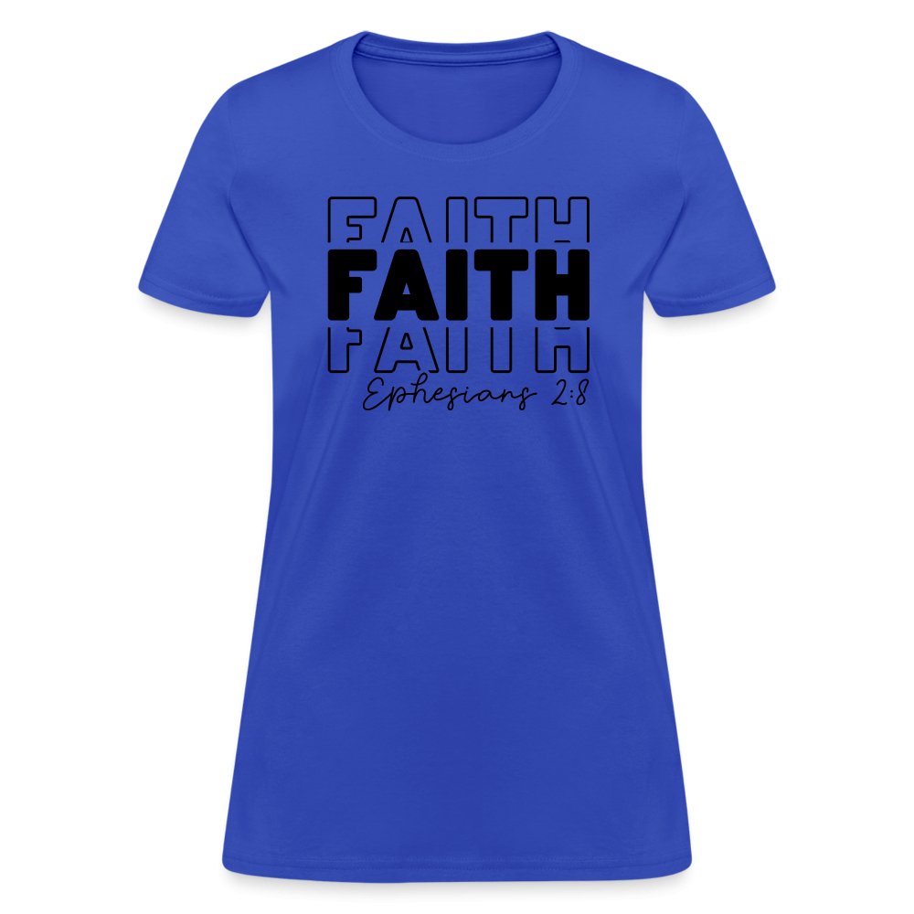 Faith Ephesians 2:8 Women's T-Shirt - option1# - Women's T-Shirt | Fruit of the Loom L3930R