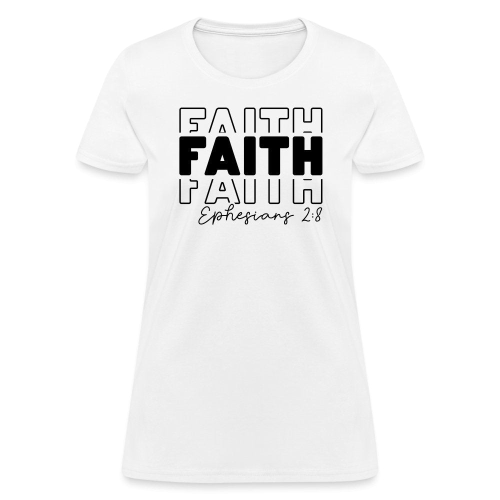 Faith Ephesians 2:8 Women's T-Shirt - option1# - Women's T-Shirt | Fruit of the Loom L3930R