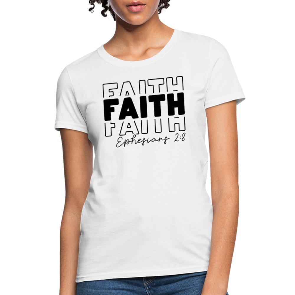 Faith Ephesians 2:8 Women's T-Shirt - option1# - Women's T-Shirt | Fruit of the Loom L3930R