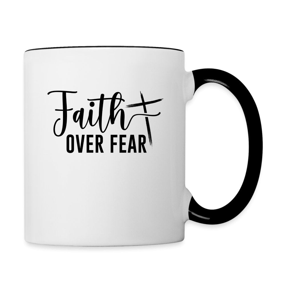 Faith Over Fear Coffee Mug - option1# - Contrast Coffee Mug | BestSub B11TAA