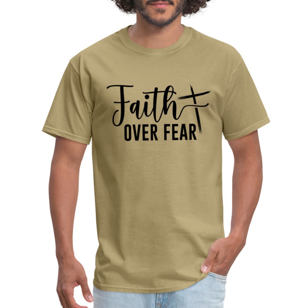 Faith Over Fear T-Shirt (Choose Faith in Challenging Times) - option1# - Unisex Classic T-Shirt | Fruit of the Loom 3930