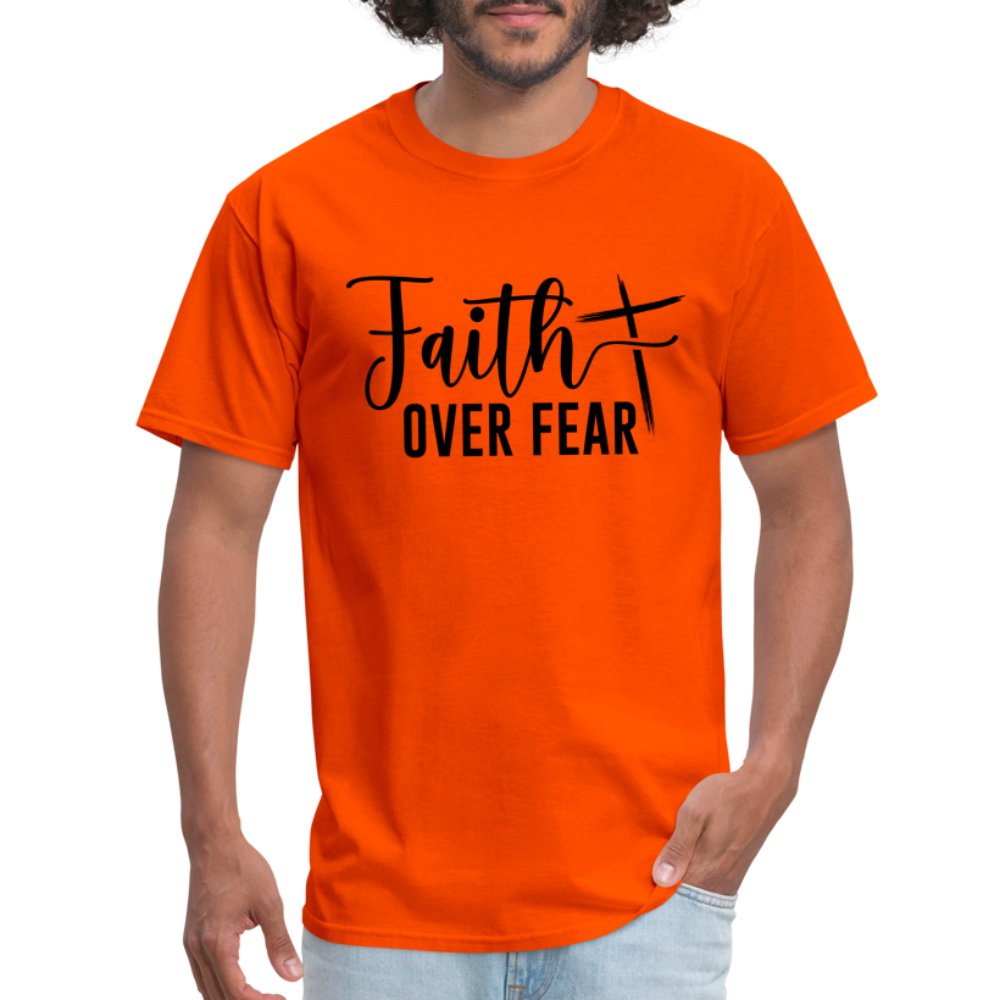 Faith Over Fear T-Shirt (Choose Faith in Challenging Times) - option1# - Unisex Classic T-Shirt | Fruit of the Loom 3930