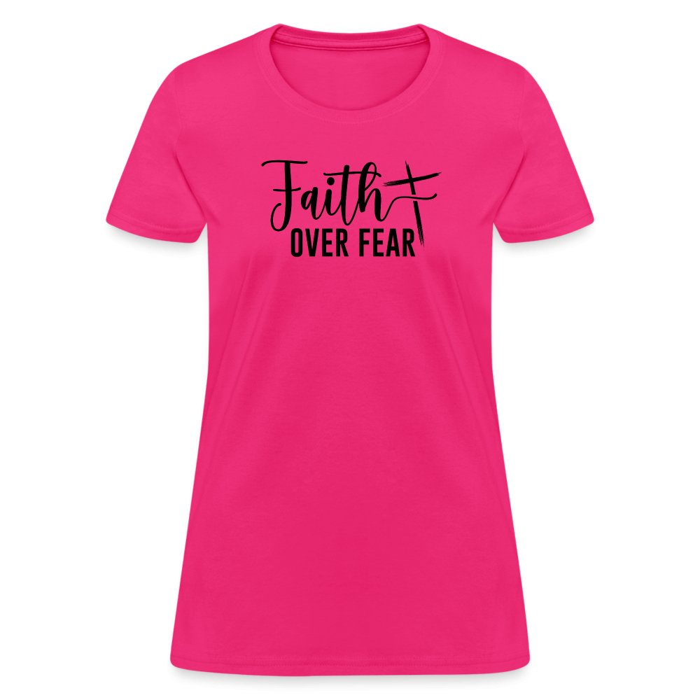 Faith Over Fear Women's T-Shirt - option1# - Women's T-Shirt | Fruit of the Loom L3930R