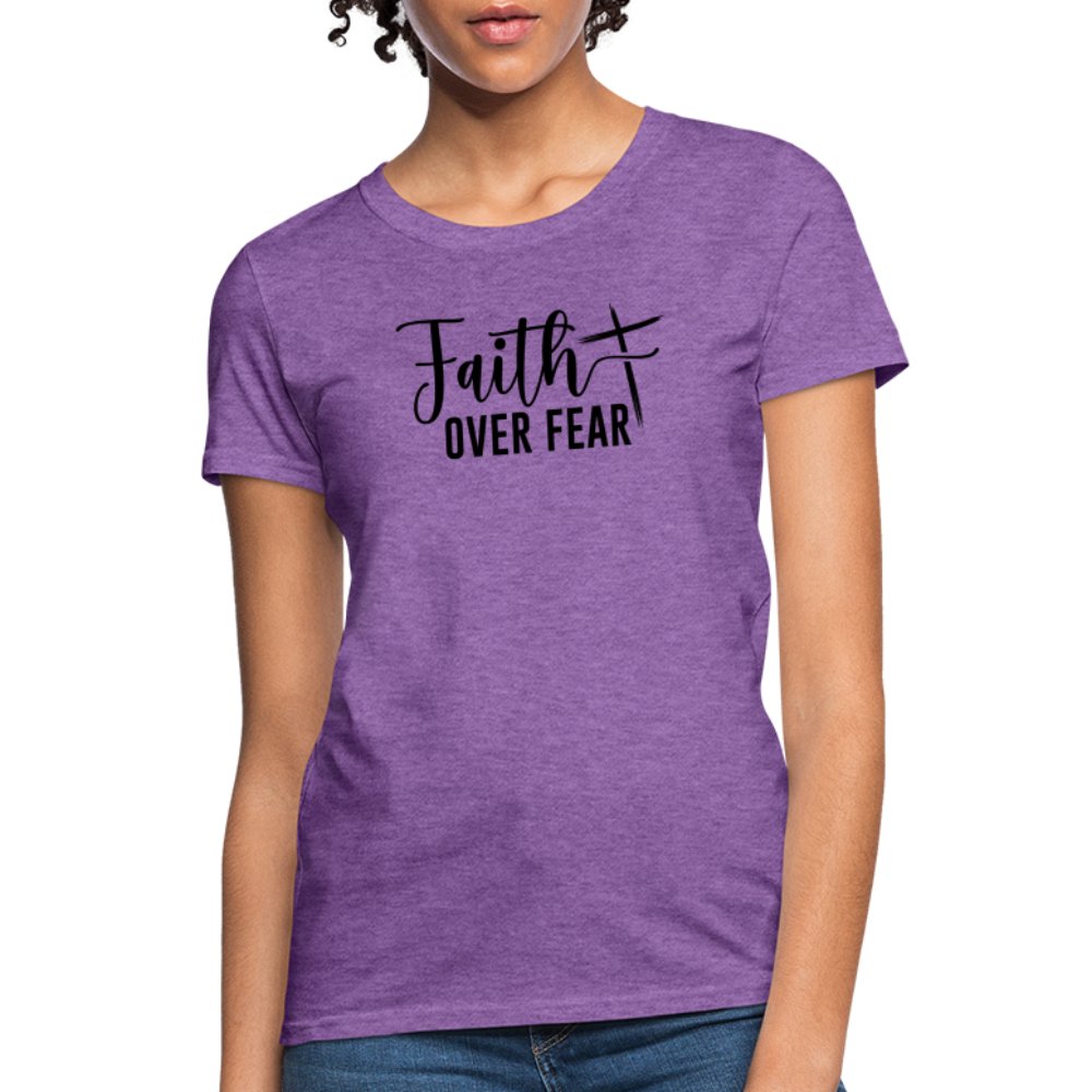 Faith Over Fear Women's T-Shirt - option1# - Women's T-Shirt | Fruit of the Loom L3930R