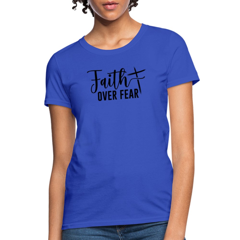 Faith Over Fear Women's T-Shirt - option1# - Women's T-Shirt | Fruit of the Loom L3930R