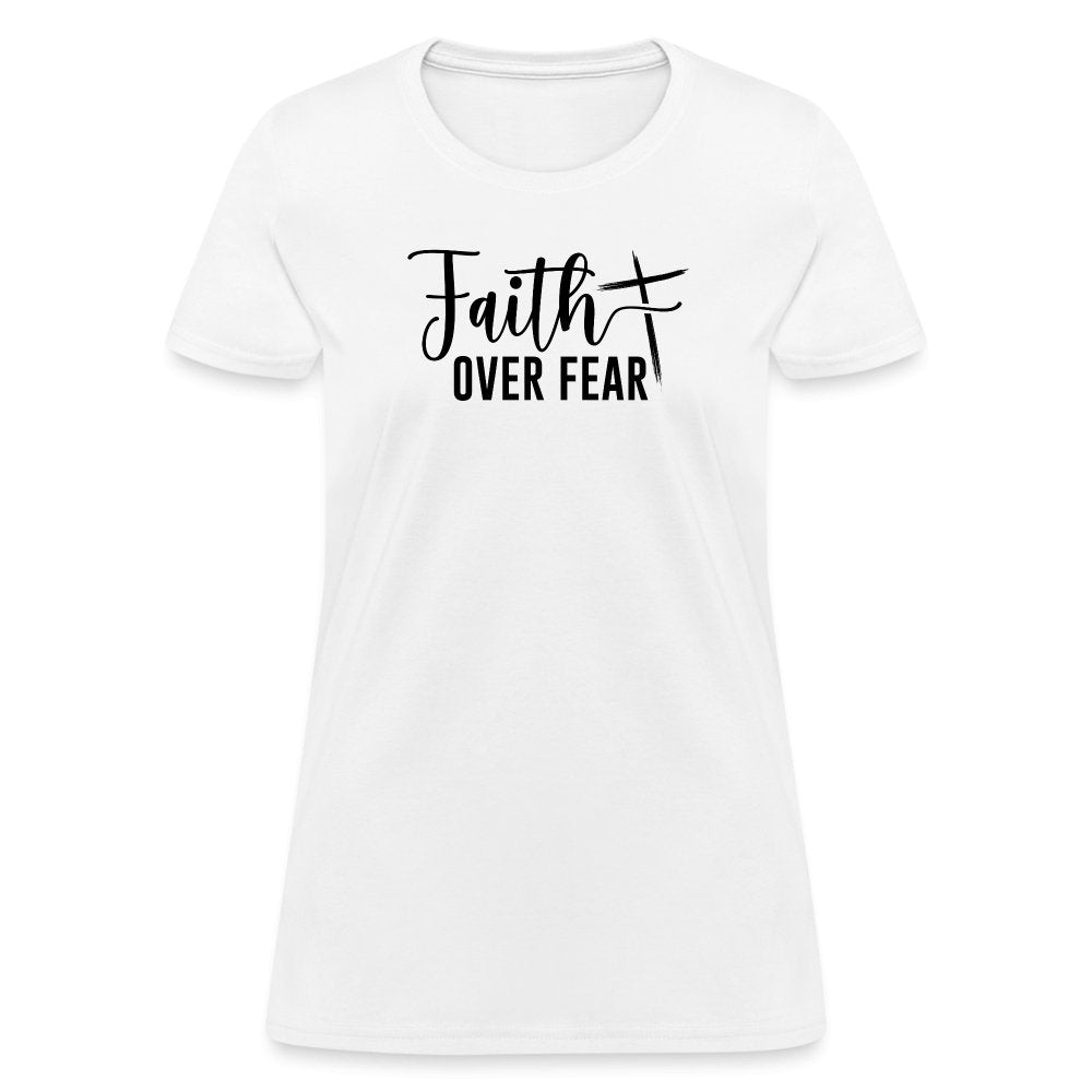 Faith Over Fear Women's T-Shirt - option1# - Women's T-Shirt | Fruit of the Loom L3930R