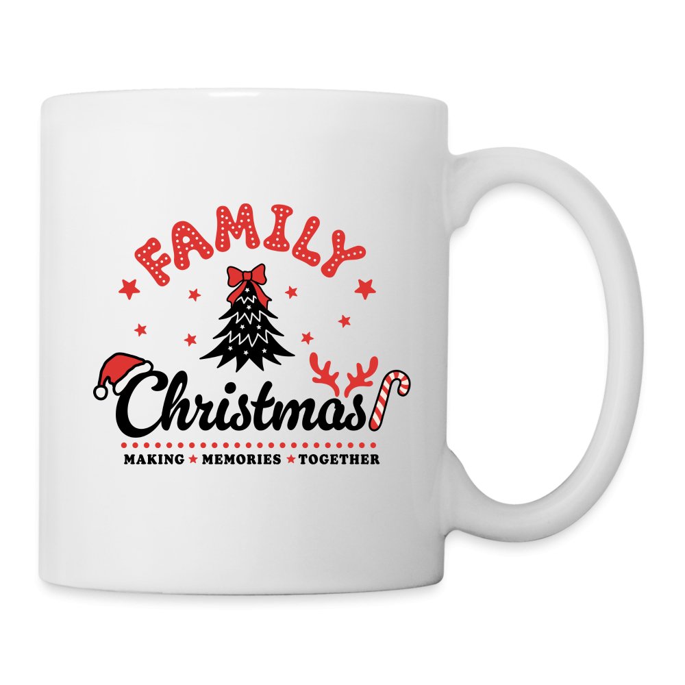 Family Christmas Making Memories Together Coffee Mug - white