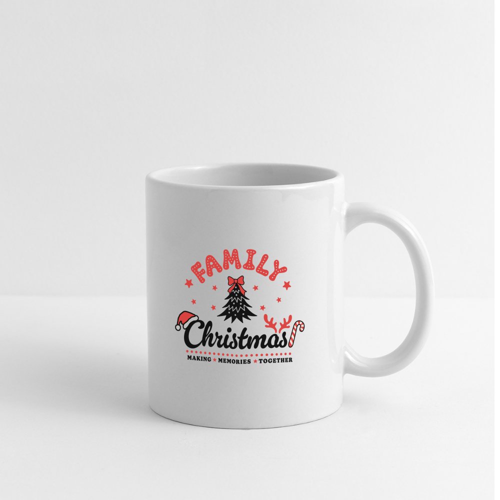 Family Christmas Making Memories Together Coffee Mug - white